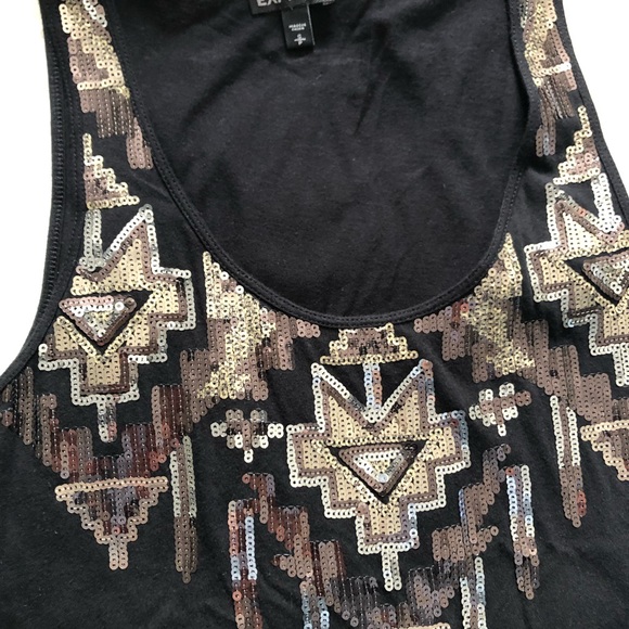 Embellished Sequin Cotton Tank Top From Express - Picture 2 of 3